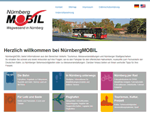 Tablet Screenshot of nuernbergmobil.de